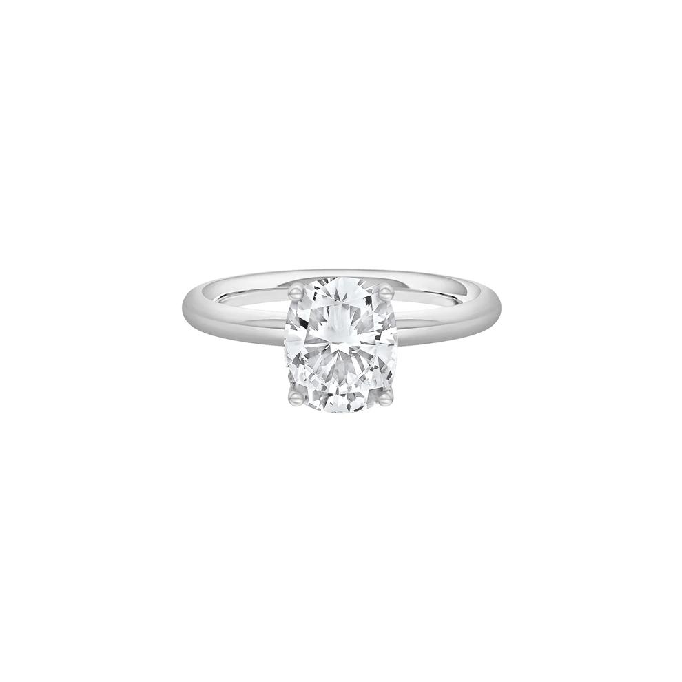 Lab Grown Diamond Elongated Cushion-Cut Engagement Ring in 14K White Gold (1 1/2 ct. tw.) – Image 1 of 4