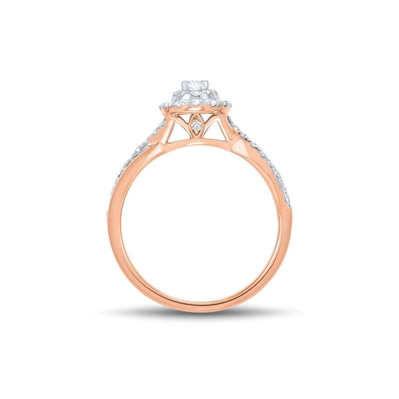 Diamond Engagement Ring in 14K Rose Gold &#40;1/2 ct. tw.&#41; – Image 2 of 3