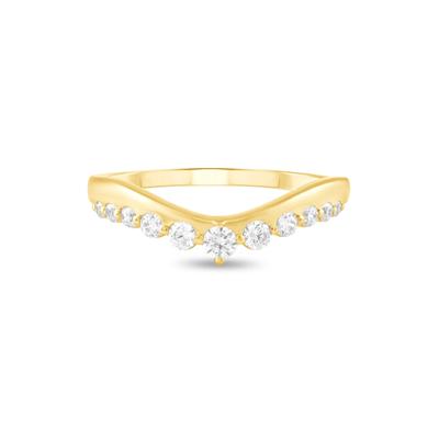 Diamond Contour Band in 10K Yellow Gold (1/3 ct. tw.)