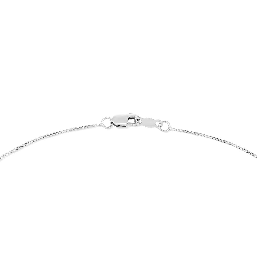 Lab-Created Opal &amp; Lab-Created White Sapphire Pendant Necklace in Sterling Silver – Image 2 of 4