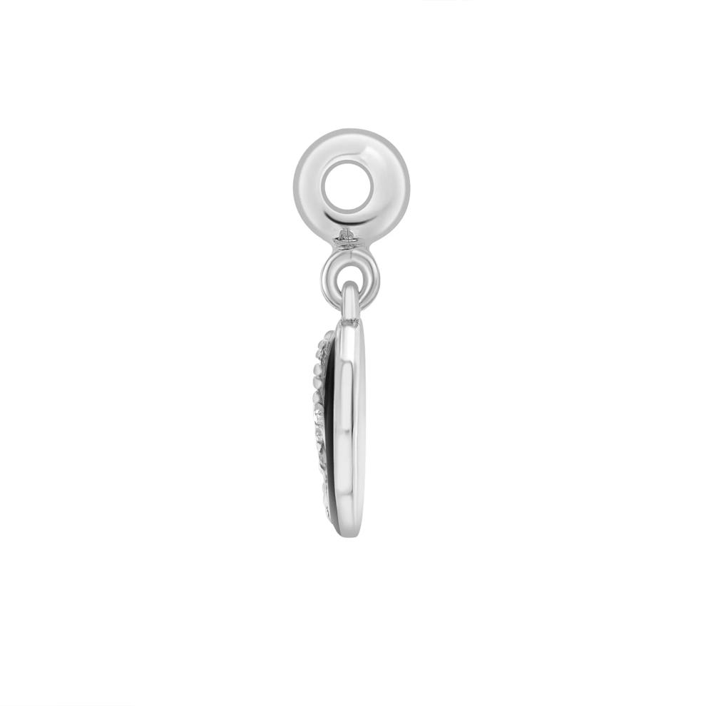 Diamond Accent Yin and Yang Bead Charm in Sterling Silver – Image 2 of 3