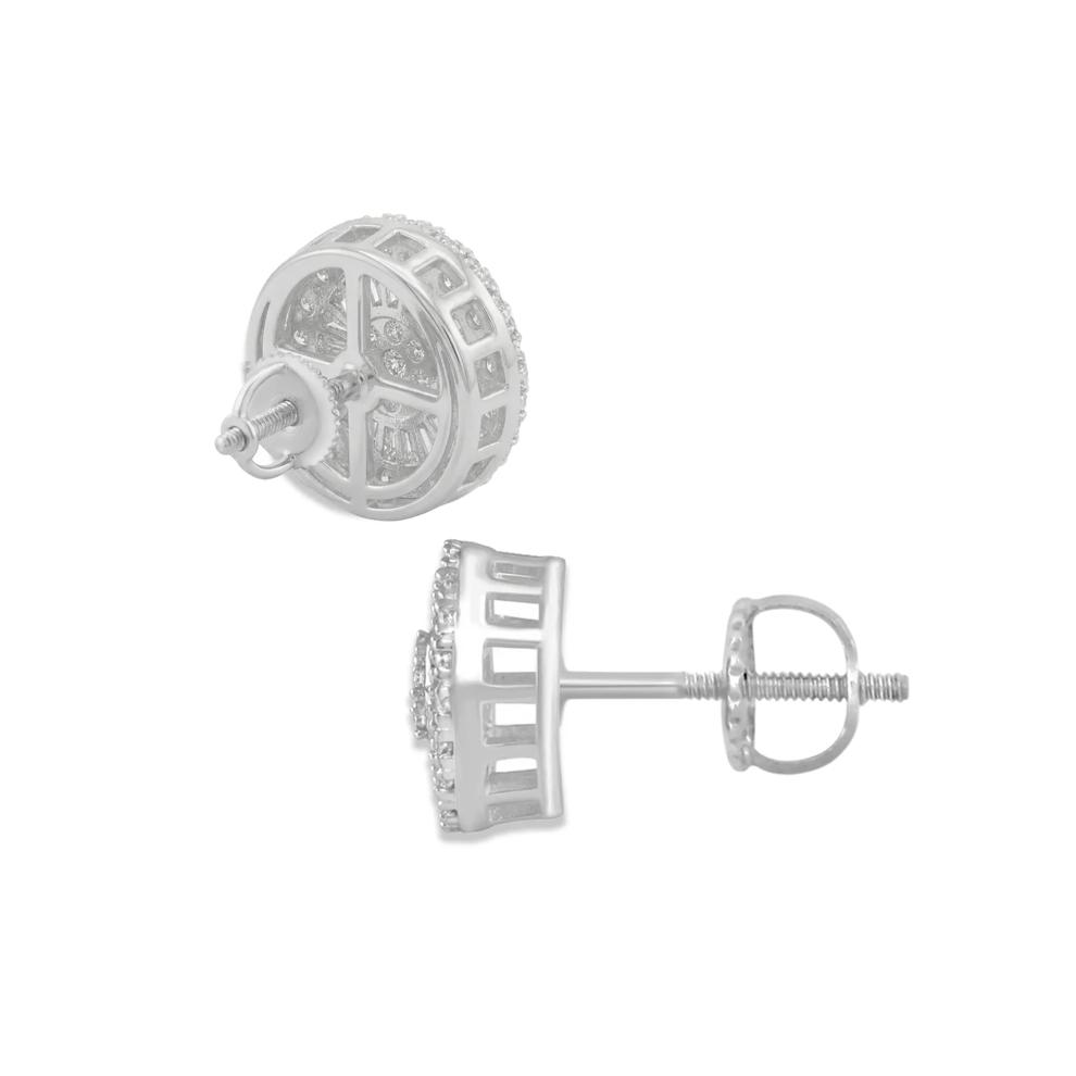 Diamond Stud Earrings in 10K White Gold (3/4 ct. tw.) – Image 2 of 2
