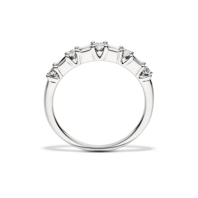 3/8 ct. tw. Diamond Anniversary Band in 14K White Gold  – Image 2 of 4