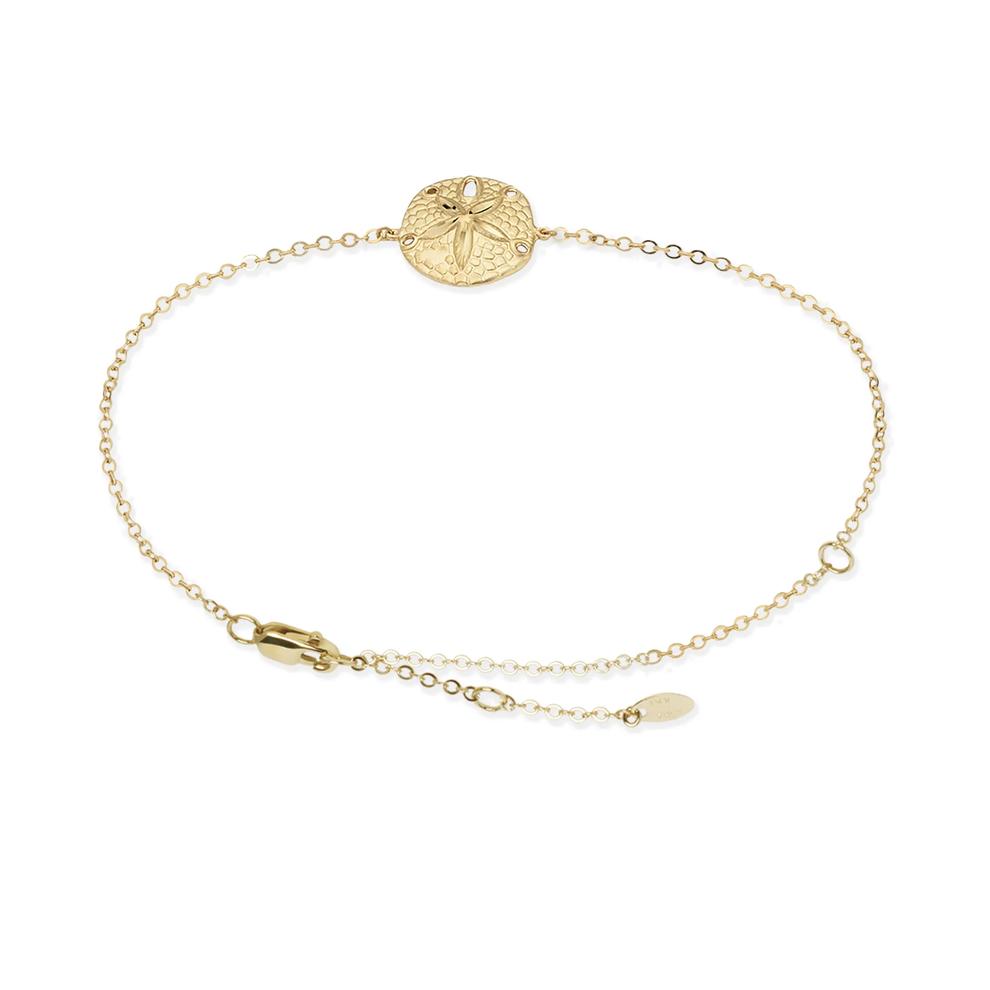 Sand Dollar Anklet in 14K Yellow Gold – Image 2 of 2