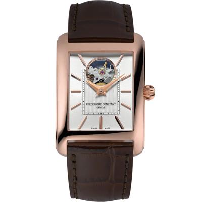 Men's Classics Heart Beat Automatic Watch in Brown Leather