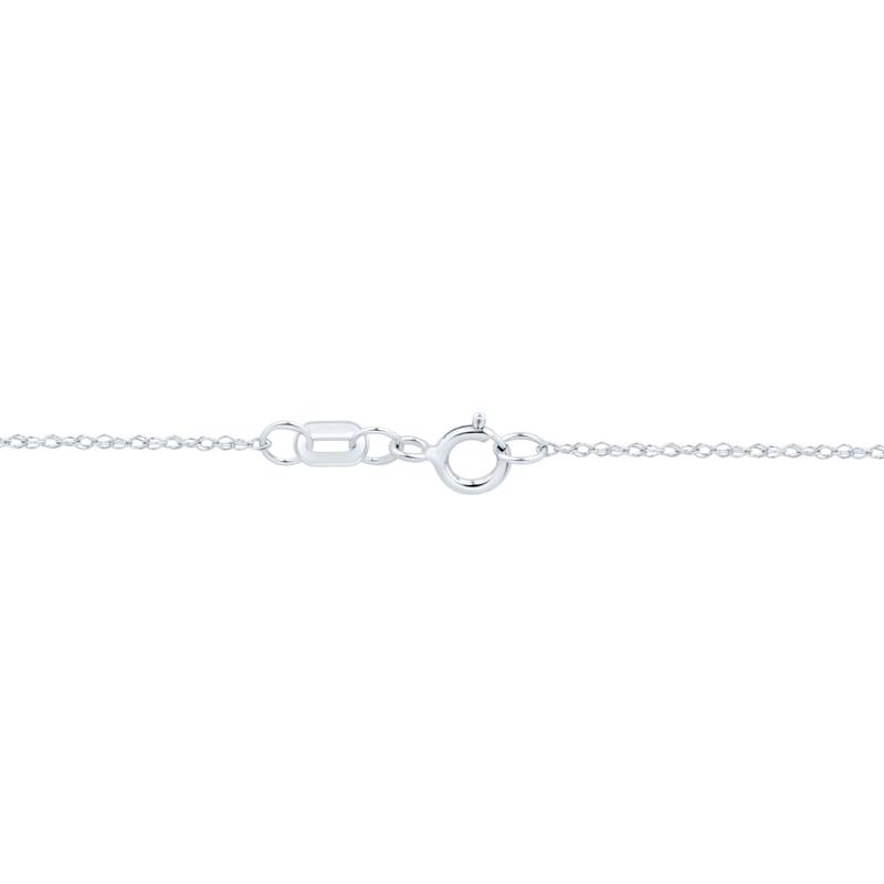 Lab Grown Diamond Princess-Cut Solitaire Pendant in 14K White Gold &#40;1/2 ct. tw.&#41;  – Image 3 of 4