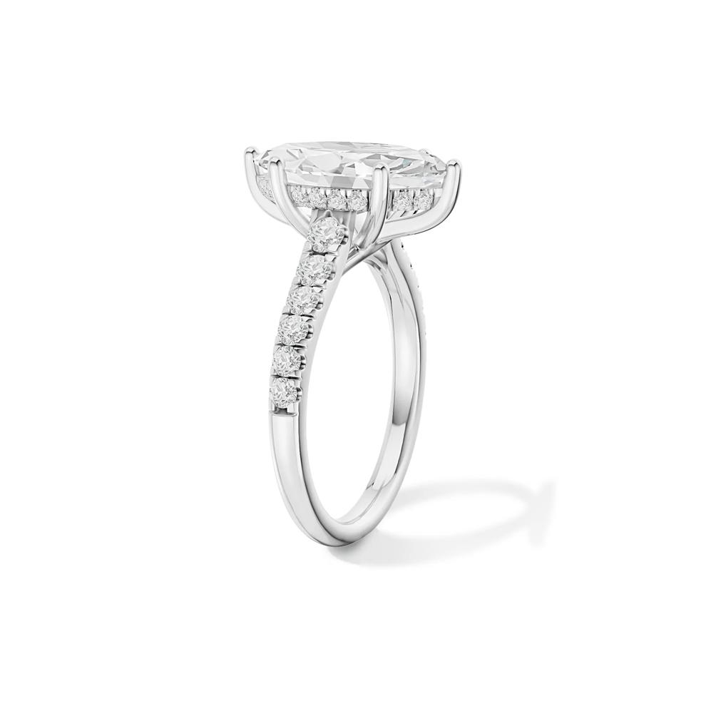 Kit Lab Grown Diamond Engagement Ring in Platinum (3 1/2 ct. tw.) – Image 3 of 4