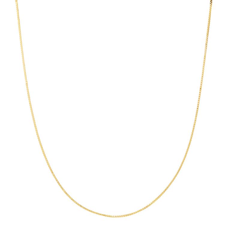 Box Chain in 14K Yellow Gold, 18&quot; – Image 1 of 3
