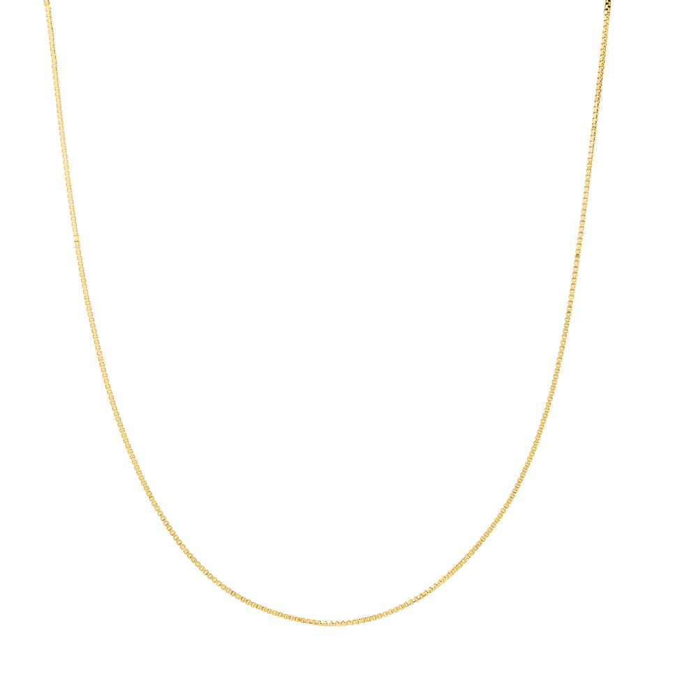 Box Chain in 14K Yellow Gold, 18" – Image 1 of 3