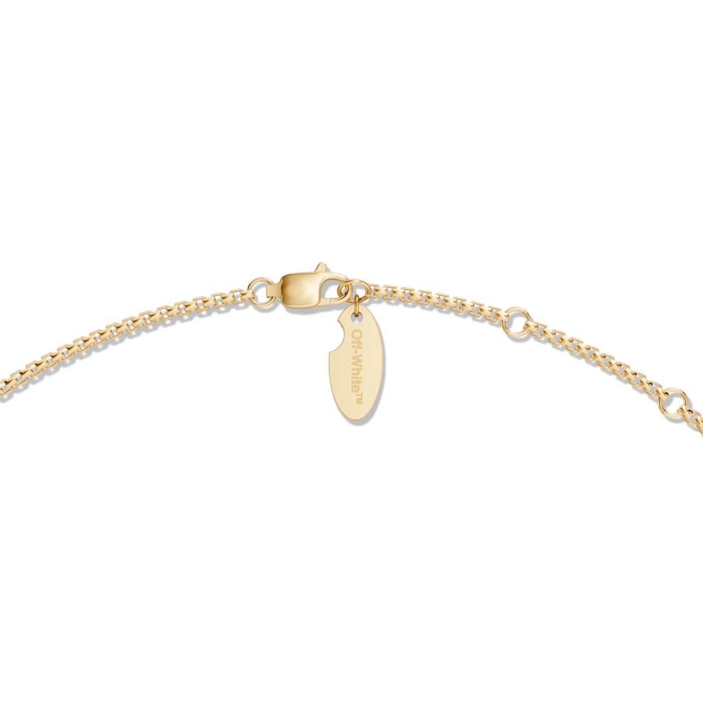 Men's Lapis Arrow Design Disc Pendant Necklace in Vermeil – Image 2 of 4