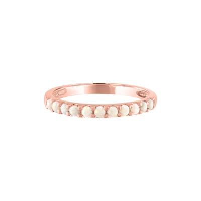 Australian Opal Stacking Ring in 10K Rose Gold