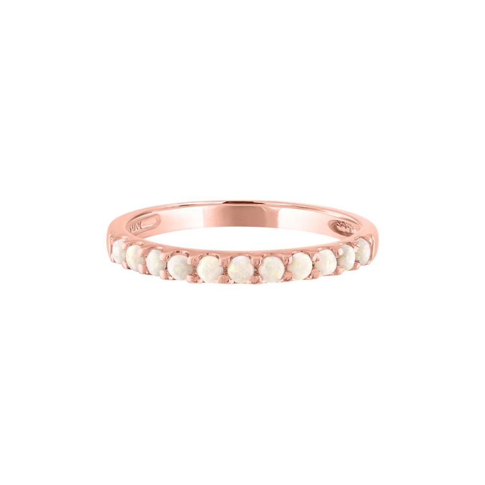 Australian Opal Stacking Ring in 10K Rose Gold – Image 1 of 3