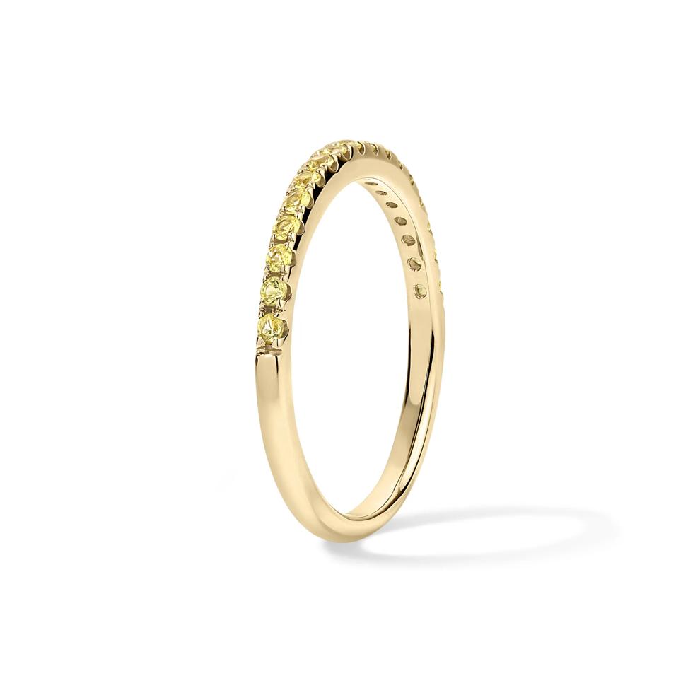 Yellow Sapphire Band in 10K Yellow Gold – Image 3 of 4