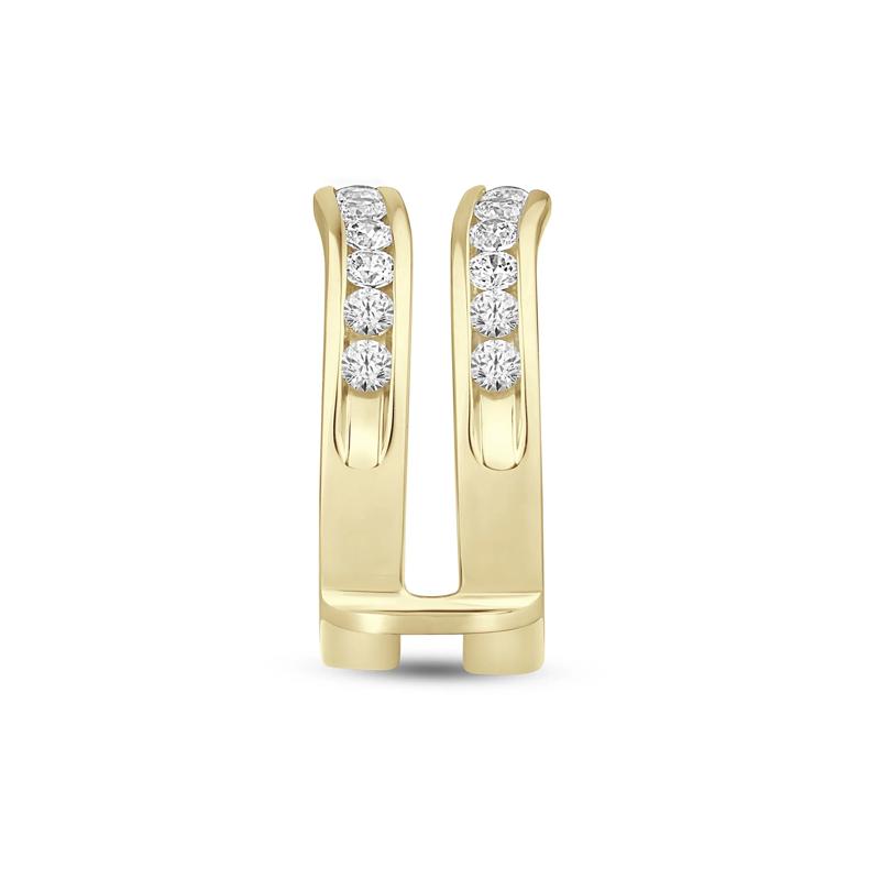Lab Grown Diamond Channel-Set Enhancer in 14K Yellow Gold &#40;1 ct. tw.&#41; – Image 3 of 4