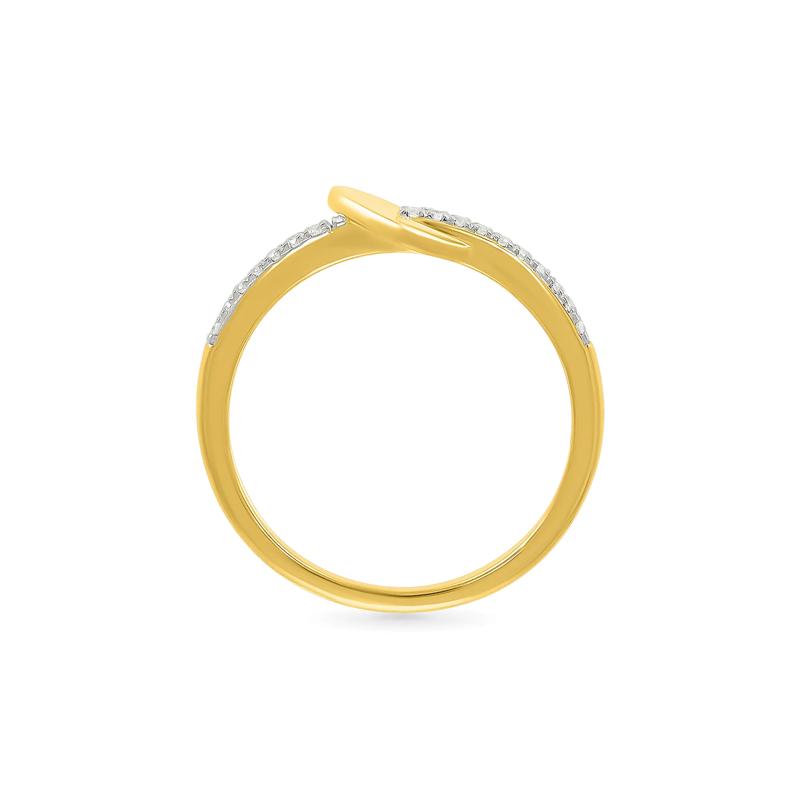 Diamond Heart Ring in 10K Yellow Gold &#40;1/10 ct. tw.&#41; – Image 2 of 5