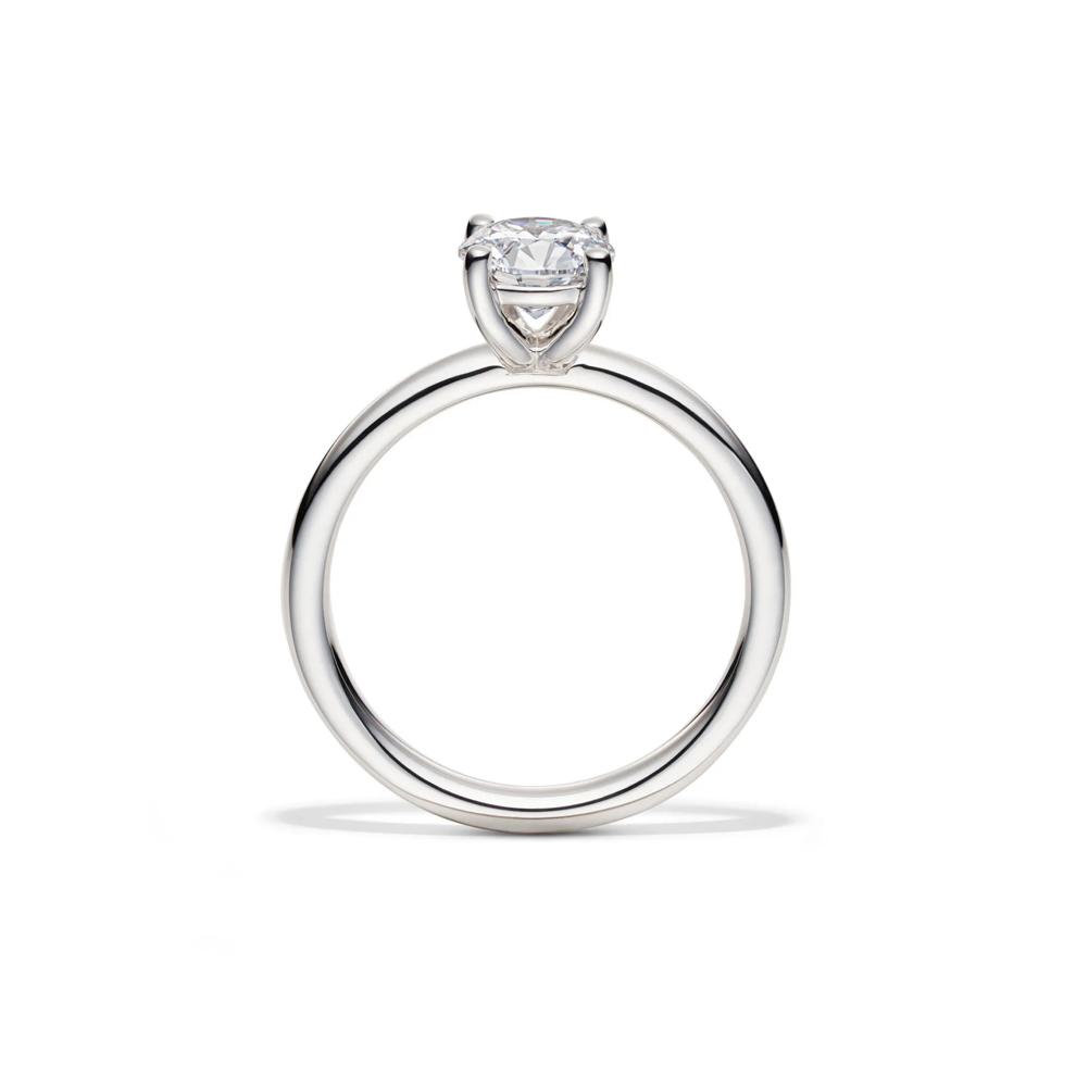 Lab Grown Diamond Solitaire Round Engagement Ring in 14k White Gold (1 ct.) – Image 2 of 4