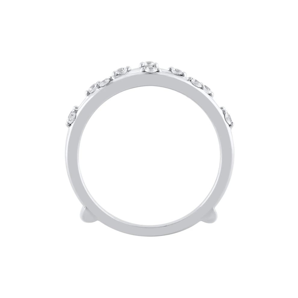 Lab Grown Diamond Chevron Ring Insert in 14K White Gold (1/5 ct. tw.) – Image 2 of 3