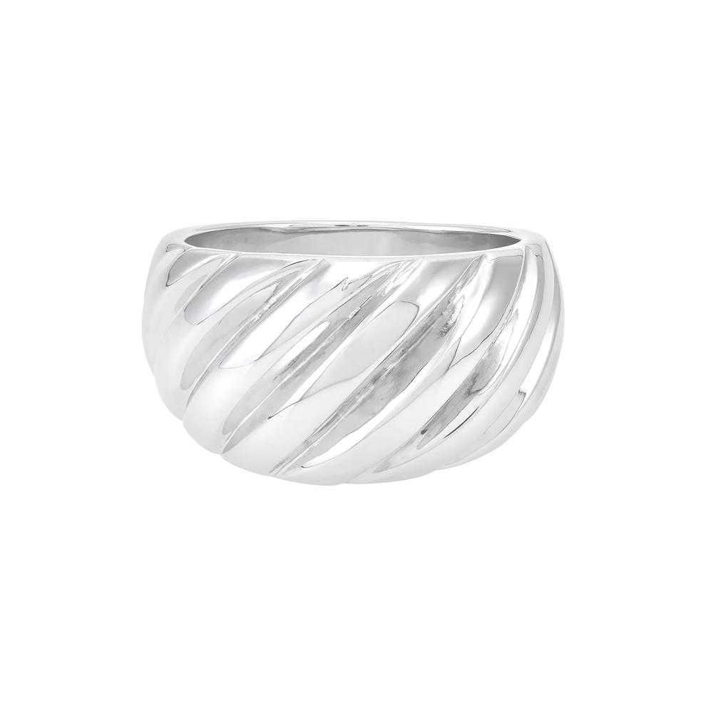 Wide Shrimp Texture Band in Sterling Silver – Image 1 of 3