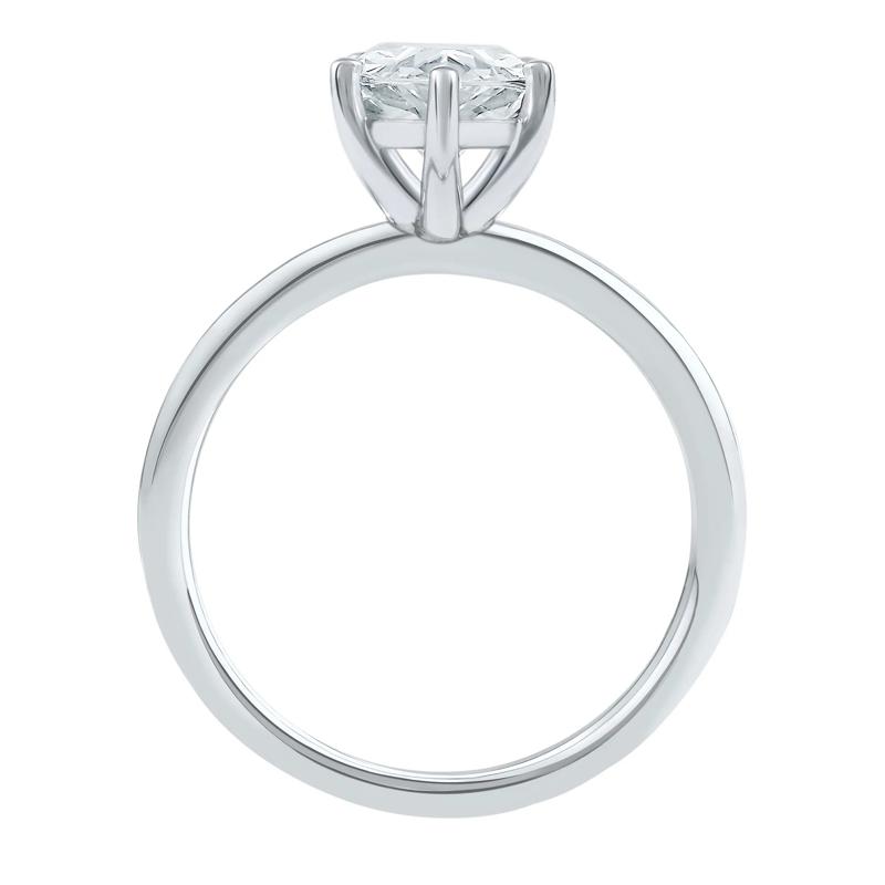 Lab Grown Diamond Pear-Shaped Solitaire Engagement Ring in 14K White Gold &#40;2 ct.&#41; – Image 2 of 4