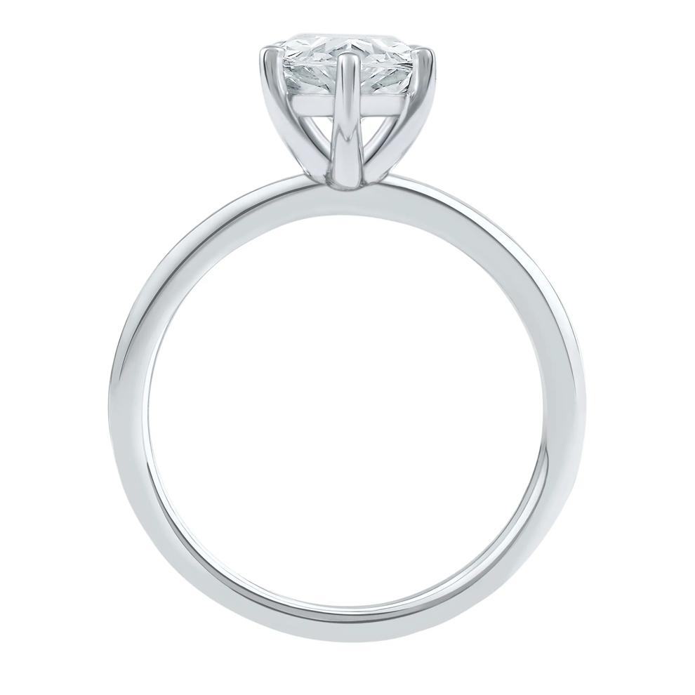 Lab Grown Diamond Pear-Shaped Solitaire Engagement Ring in 14K White Gold (2 ct.) – Image 2 of 4