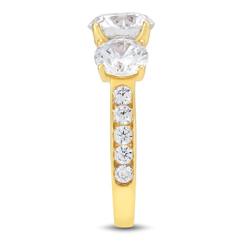 Lab Grown Diamond Engagement Ring in 14K Yellow Gold &#40;4 1/2 ct. tw.&#41; – Image 3 of 3