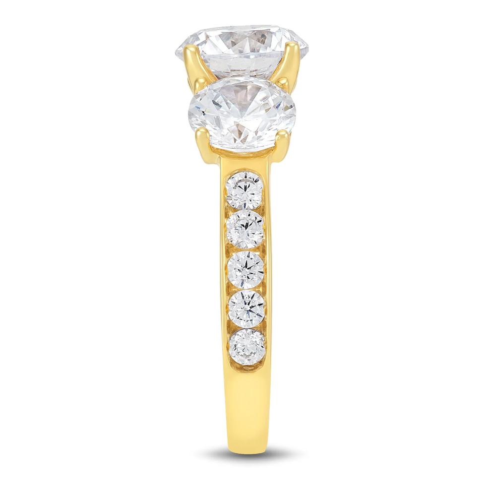 Lab Grown Diamond Engagement Ring in 14K Yellow Gold (4 1/2 ct. tw.) – Image 3 of 3