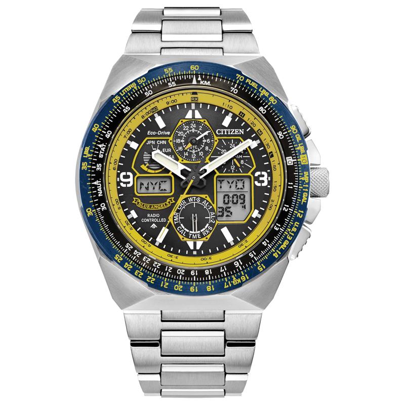 Promaster Skyhawk A-T Blue Angels Men&rsquo;s Watch in Stainless Steel – Image 1 of 3