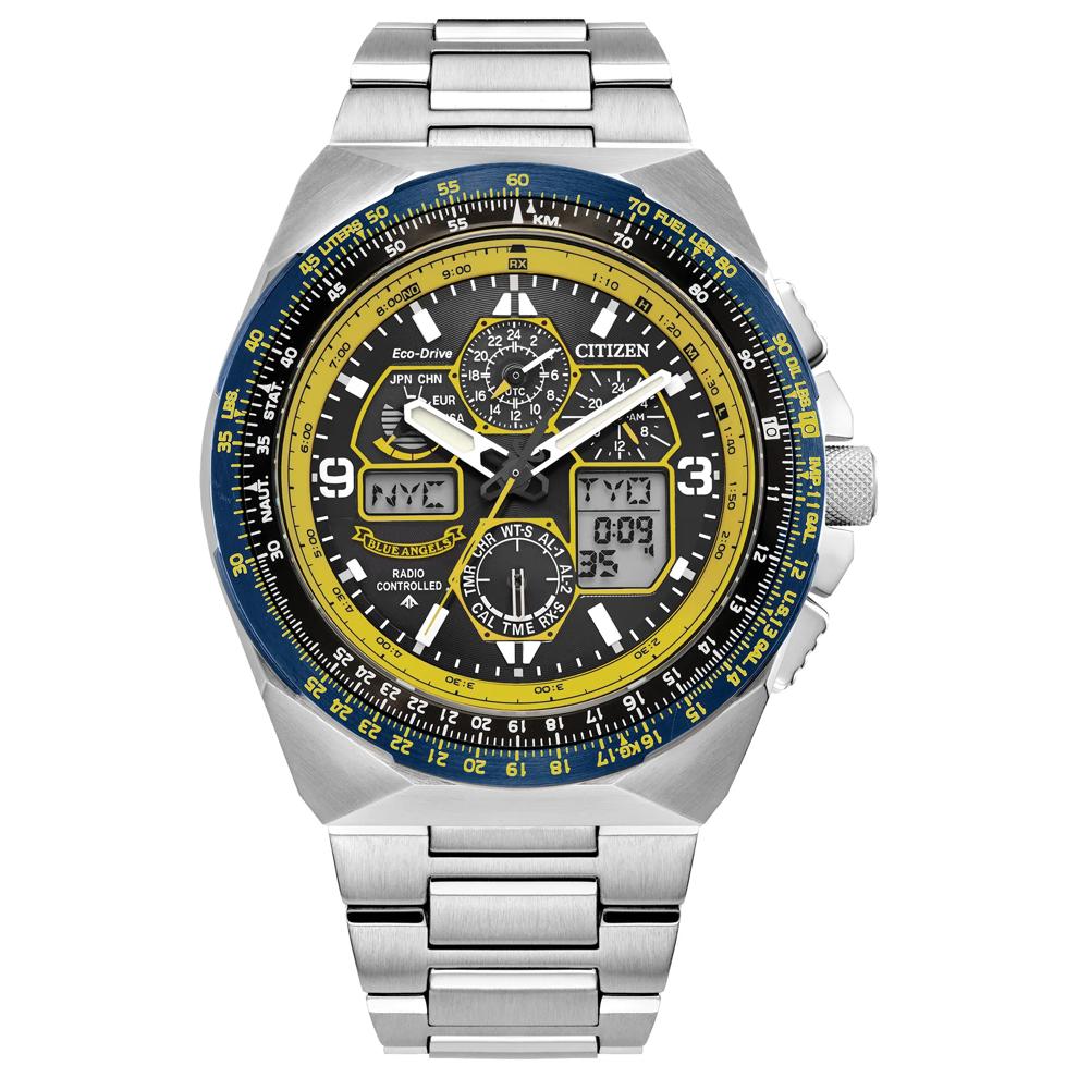 Promaster Skyhawk A-T Blue Angels Men&rsquo;s Watch in Stainless Steel – Image 1 of 3