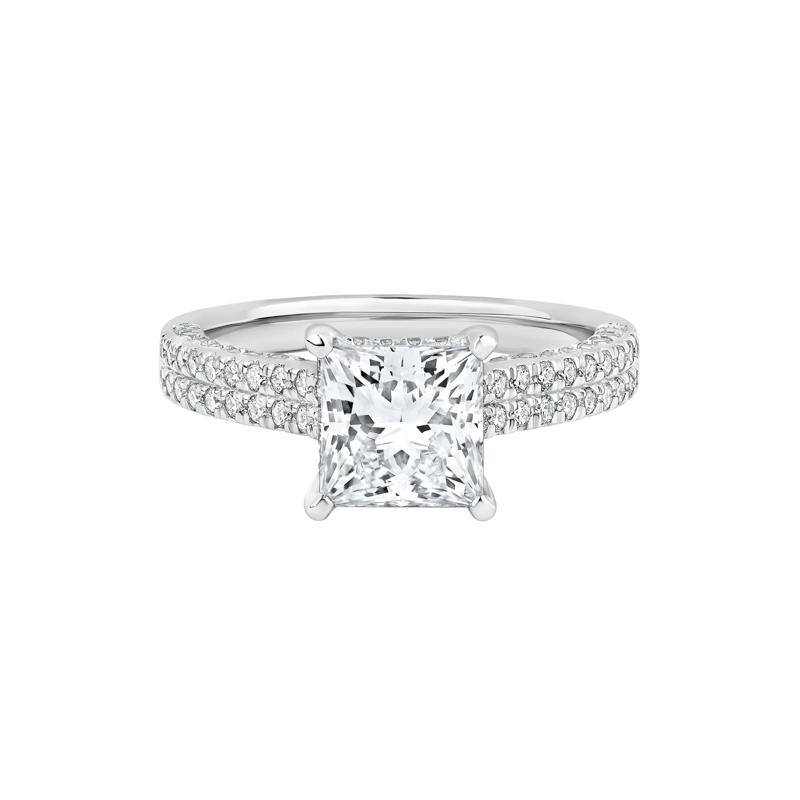 Morgan Lab Grown Diamond Engagement Ring in 14K White Gold &#40;2 7/8 ct. tw.&#41; – Image 1 of 5