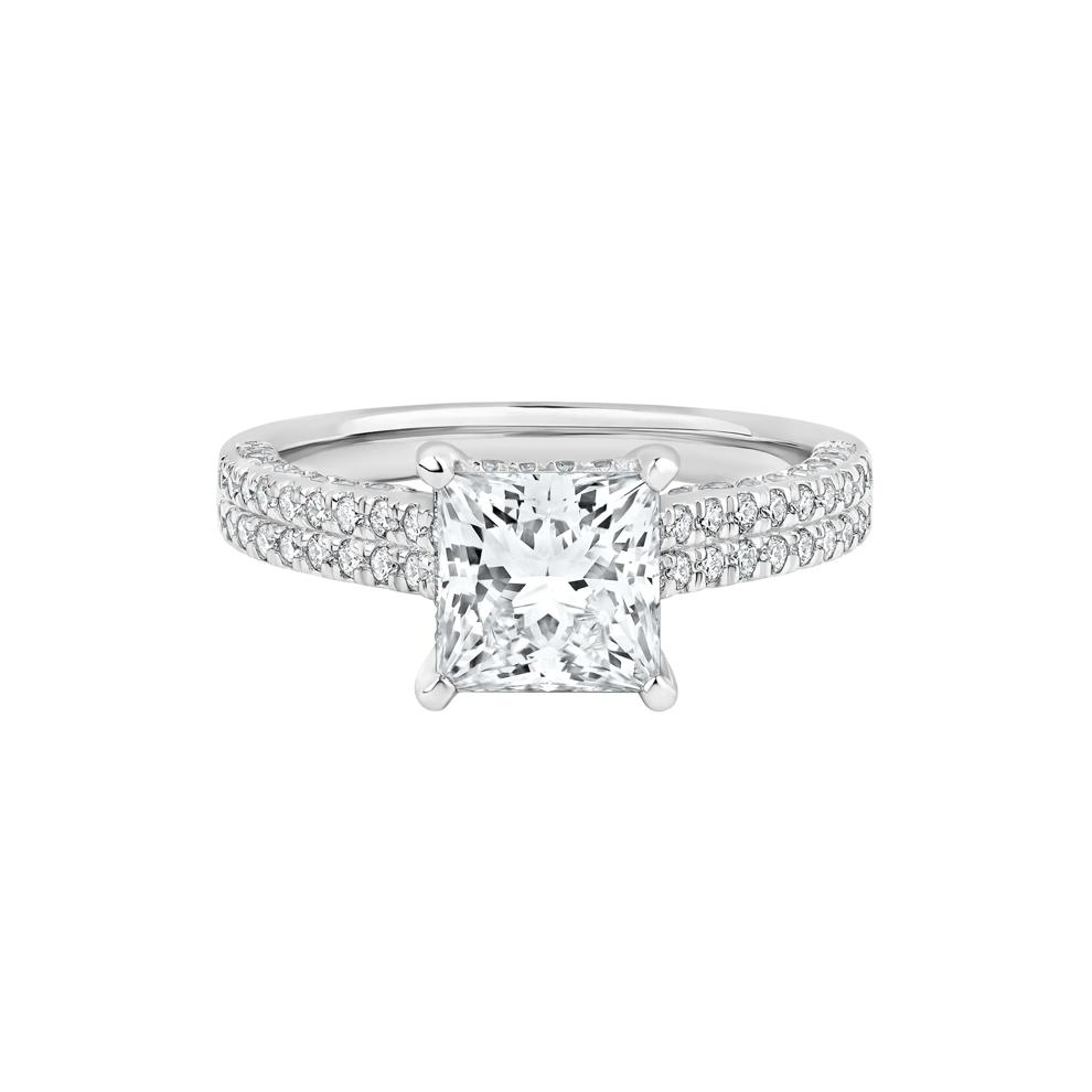 Morgan Lab Grown Diamond Engagement Ring in 14K White Gold (2 7/8 ct. tw.) – Image 1 of 5