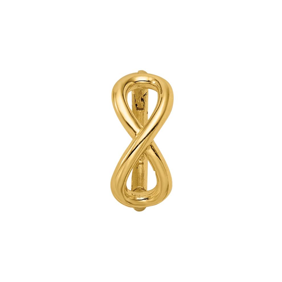 Infinity Symbol Cartilage Hoop in 14K Yellow Gold, 16 Gauge – Image 3 of 3