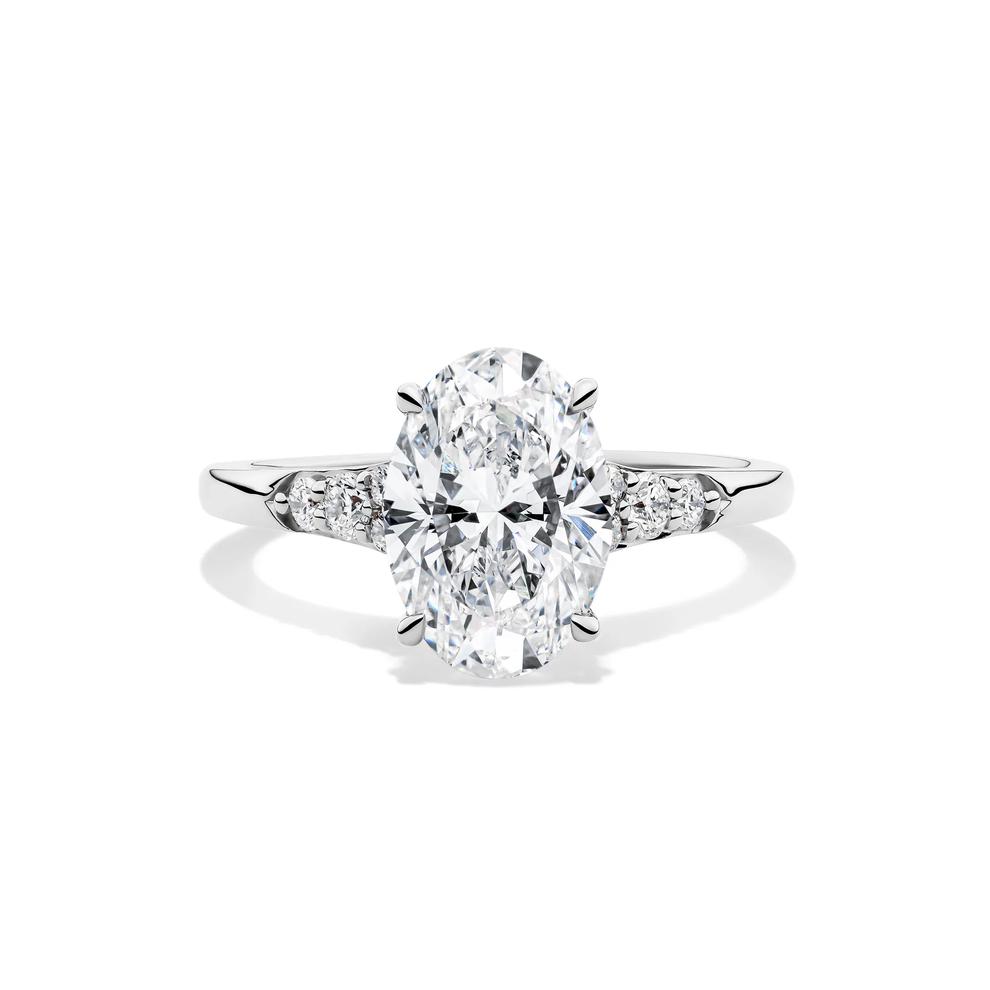 Lab Grown Diamond Engagement Ring in 14K White Gold (2 3/4 ct. tw) – Image 1 of 4