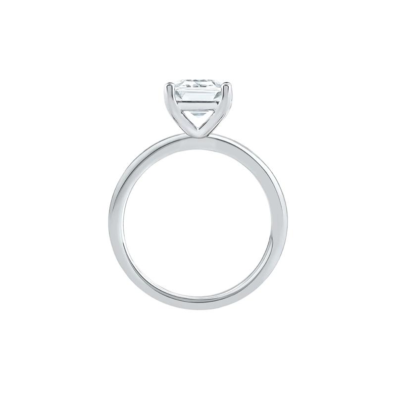 Lab Grown Diamond Emerald-Cut Solitaire Ring in 14k White Gold &#40;3 ct.&#41; – Image 2 of 4