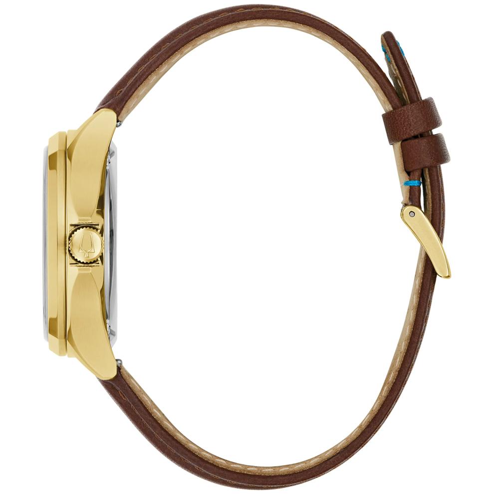 Men's Tony Bennett Watch With a Brown Leather Strap – Image 2 of 3