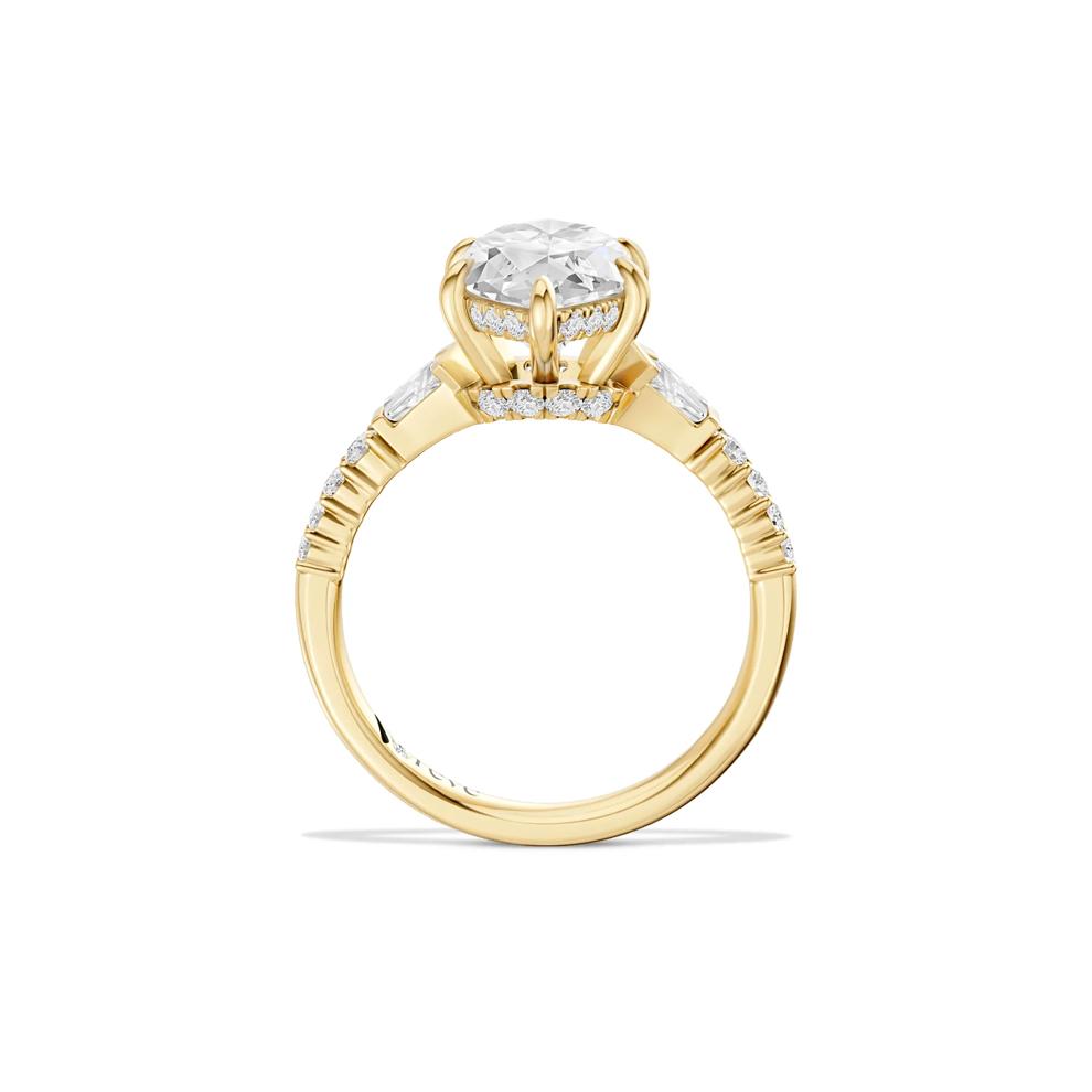 Cami Lab Grown Diamond Marquise Center Engagement Ring in 14K Yellow Gold (3 1/2 ct. tw.) – Image 4 of 4