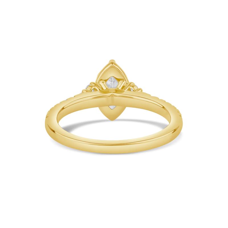 Marquise Diamond Engagement Ring in 14K Yellow Gold &#40;3/4 ct. tw.&#41; – Image 4 of 4
