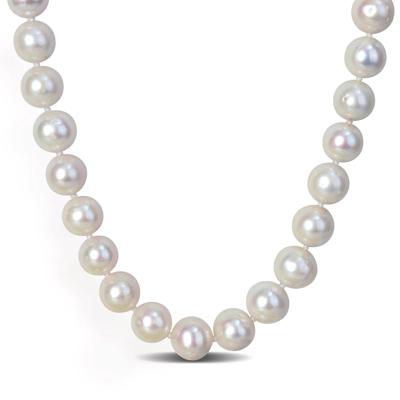 Men's Freshwater Cultured Pearl Strand Necklace in Sterling Silver
