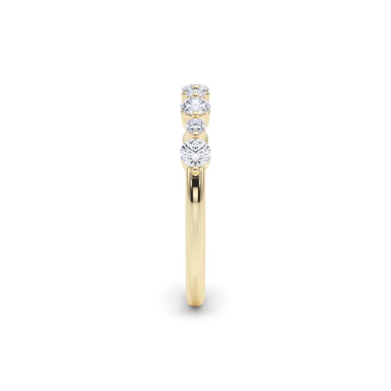 Lab Grown Diamond Shared-Prong Anniversary Band in 14K Yellow Gold &#40;1/2 ct. tw.&#41; – Image 3 of 6