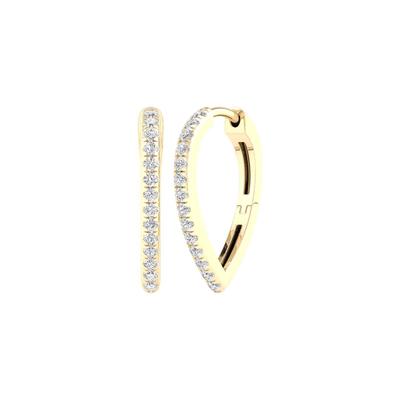 Lab Grown Diamond Hoop Earrings in 10K Yellow Gold (1/2 ct. tw.)