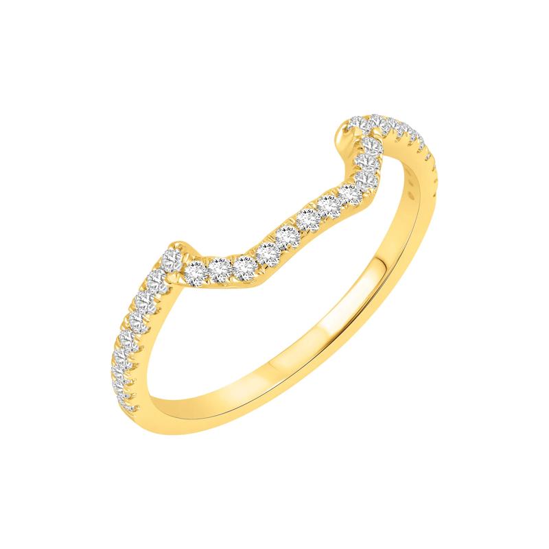 Diamond Three-Piece Bridal Set in 14K Yellow Gold – Image 6 of 6