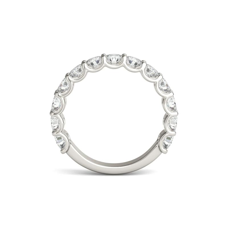 Lab Created Moissanite Band in 14K White Gold – Image 2 of 5