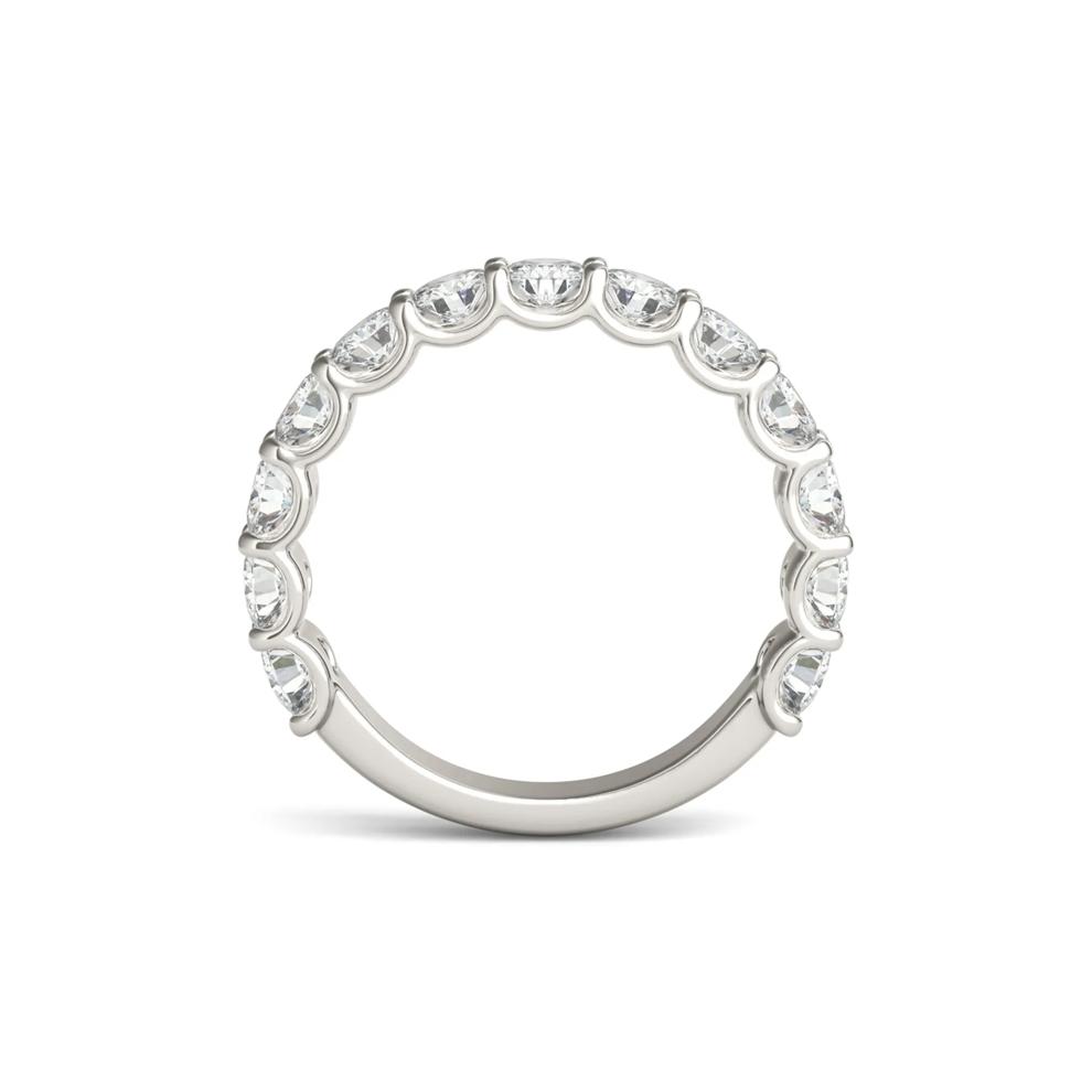 Lab Created Moissanite Band in 14K White Gold – Image 2 of 5