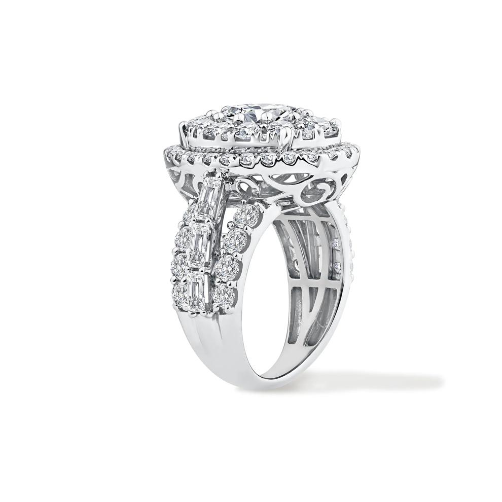 Lab Grown Diamond Composite Engagement Ring in 10K White Gold (5 ct. tw.) – Image 3 of 4