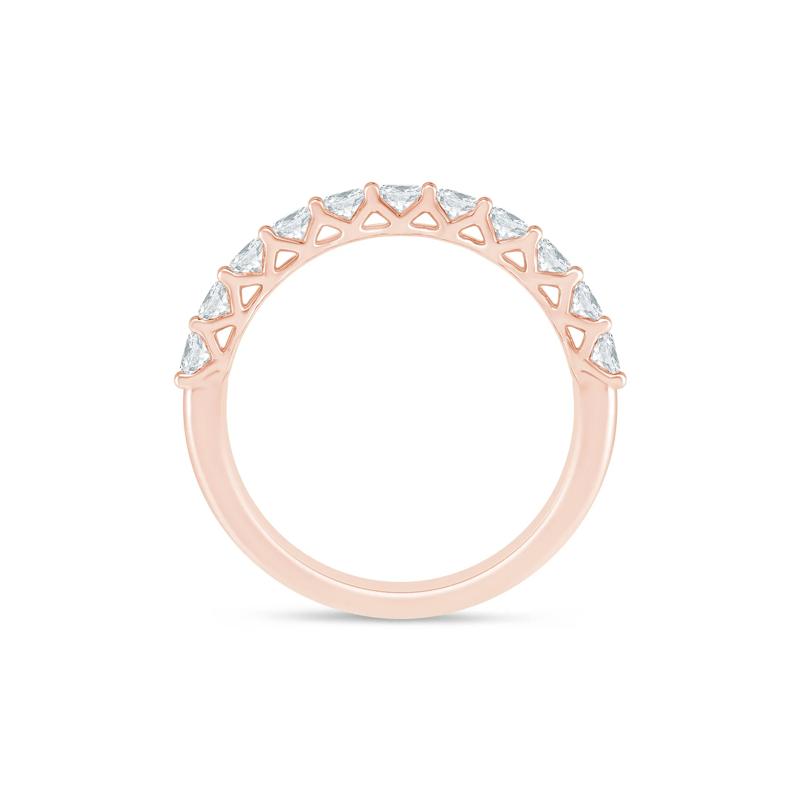 Lab Grown Diamond Oval Anniversary Band in 14K Rose Gold &#40;1 ct. tw.&#41; – Image 2 of 3