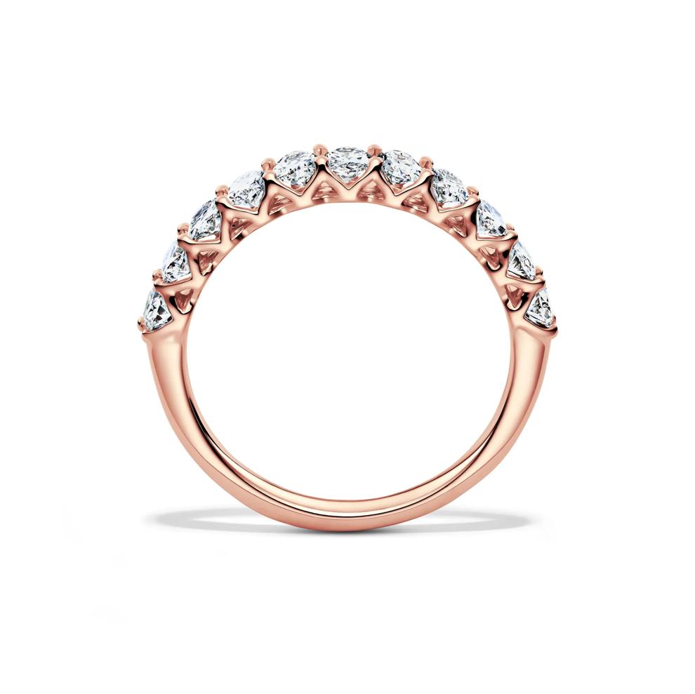 Lab Grown Diamond Oval Anniversary Band in 14K Rose Gold (1 ct. tw.) – Image 2 of 4