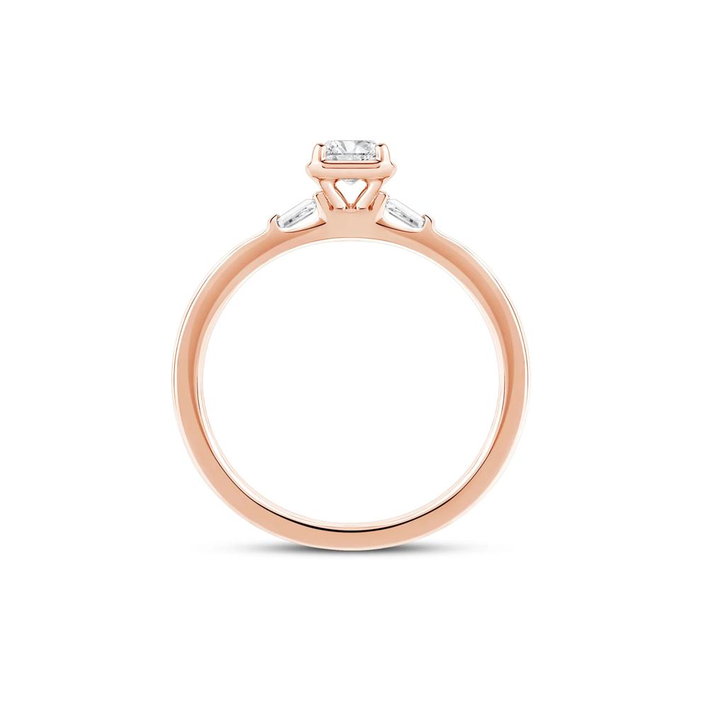 Radiant-Cut Diamond Engagement Ring in 14K Rose Gold (1/2 ct. tw.) – Image 2 of 4