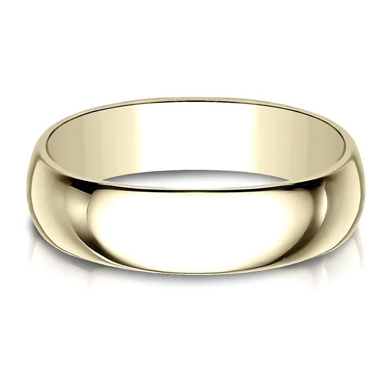 Wedding Band in 10K Yellow Gold, 6MM – Image 1 of 3