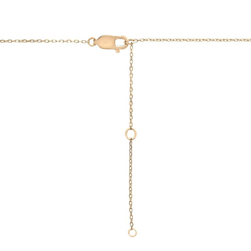 Two-Tone Diamond Linked Circle Necklace in 14K White and Yellow Gold &#40;1/10 ct. tw.&#41; – Image 4 of 6