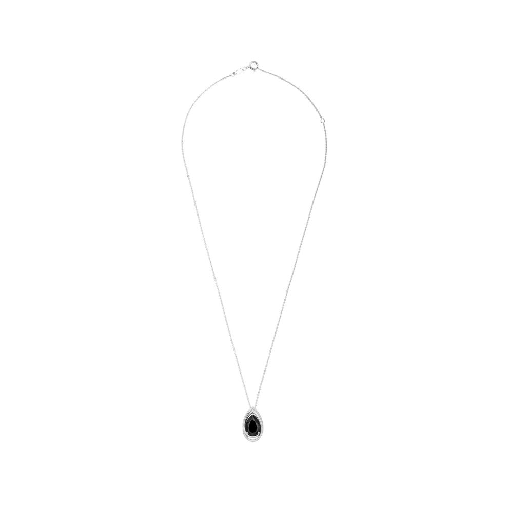 Onyx Interlaced Pendant in Sterling Silver – Image 3 of 4