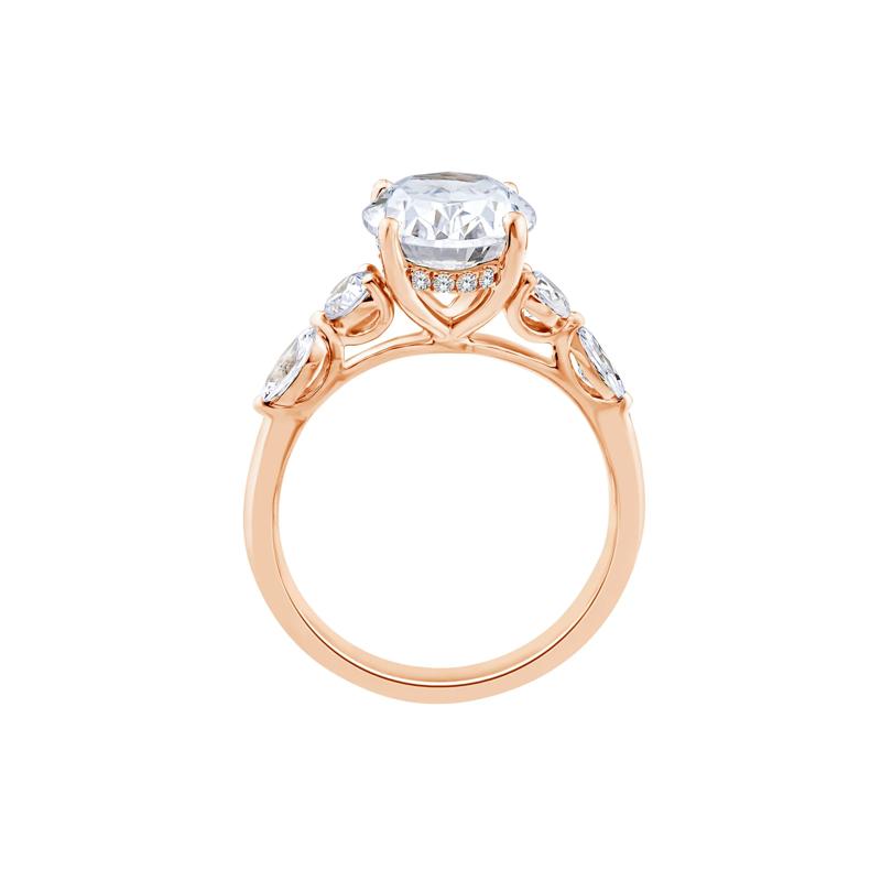 Lab Grown Diamond Engagement Ring in 14K Rose Gold &#40;3 3/4 ct. tw.&#41; – Image 2 of 3